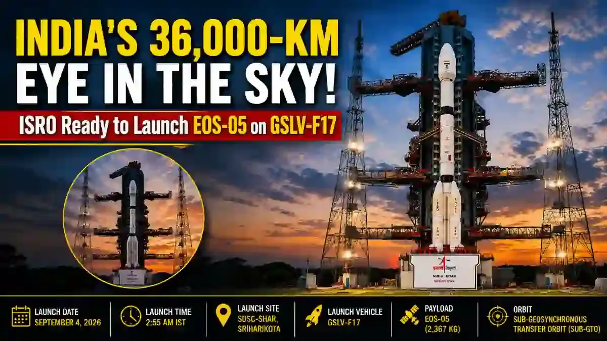 ISRO Set to Launch EOS-05 Aboard GSLV-F17 on September 4 - India