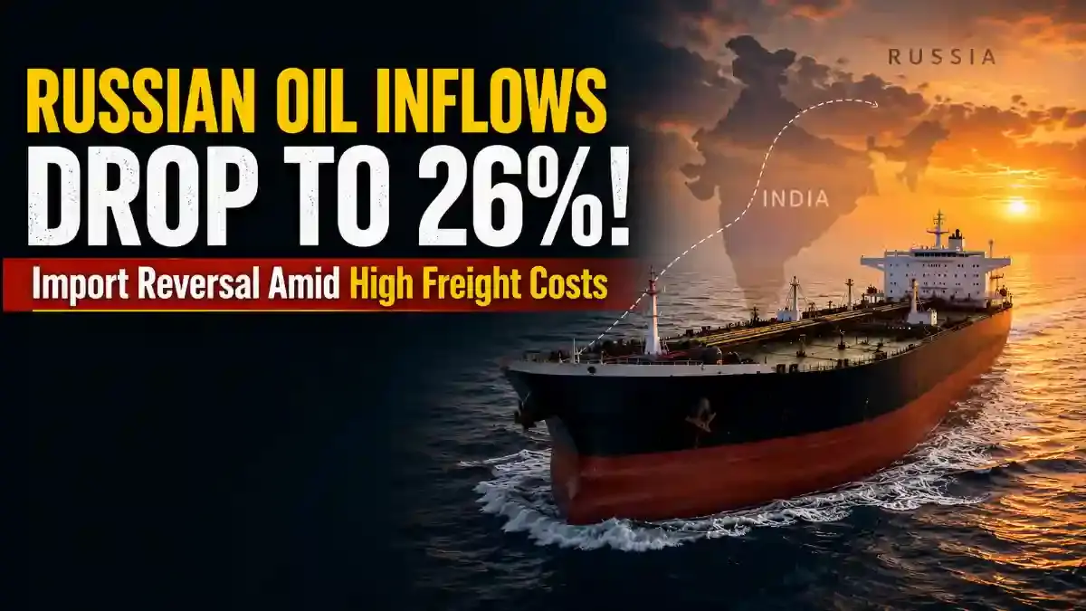 India Russian Crude Oil Import Drops to 26% Amid Gulf Freight Strains - World