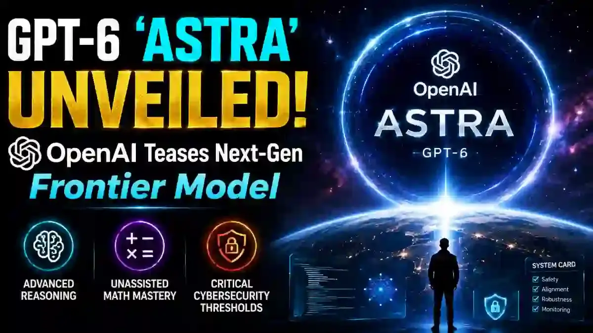 OpenAI Teases Next-Gen Model Astra GPT 6: Math & Cyber Leap