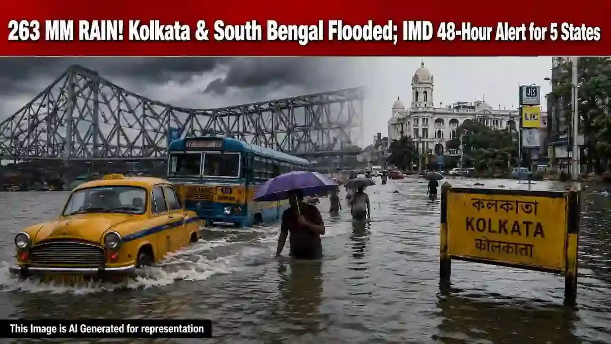 Kolkata Rain IMD Alert: Sriniketan Logs 263 mm as Depression Moves Inland - Cities