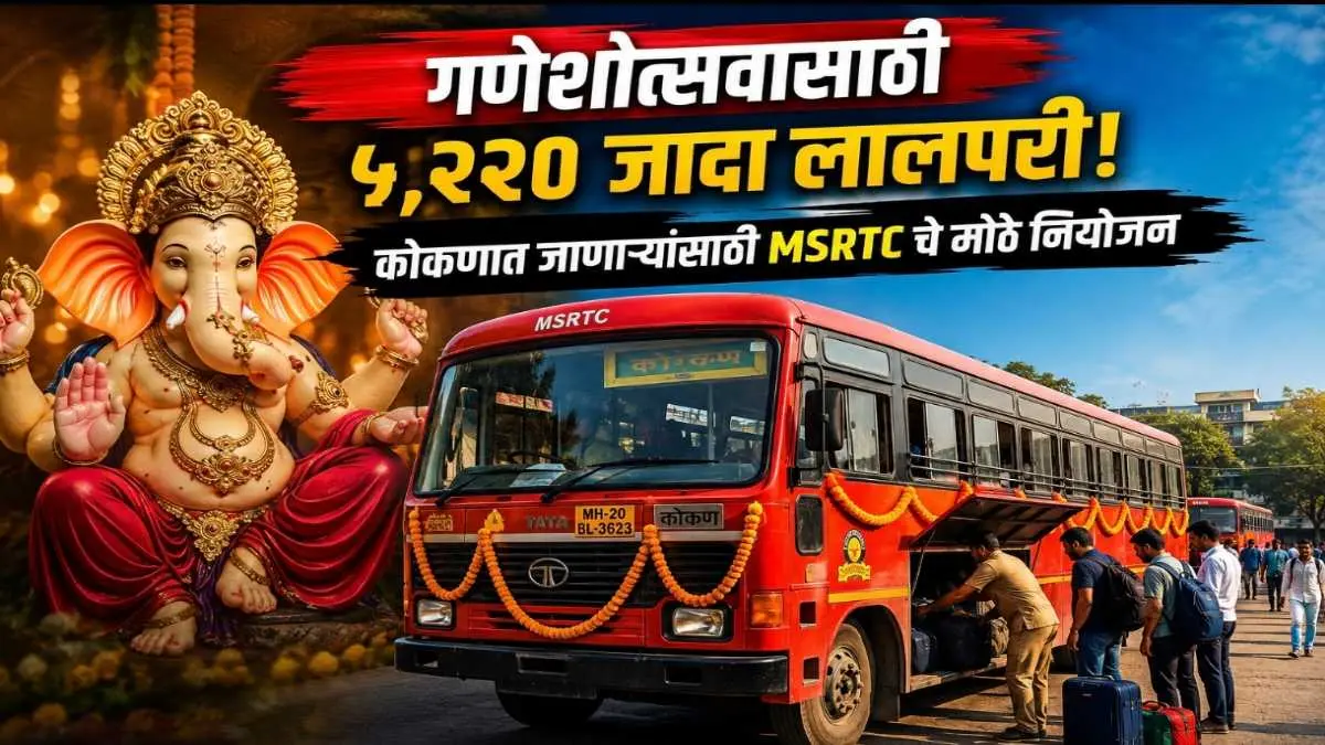 MSRTC Announces Special Festival Buses Across Maharashtra for Ganpati Festival 2026